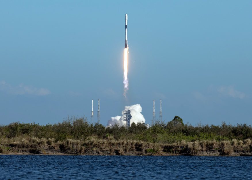 SpaceX launches Indonesian satellite on a Falcon 9 rocket from Cape Canaveral