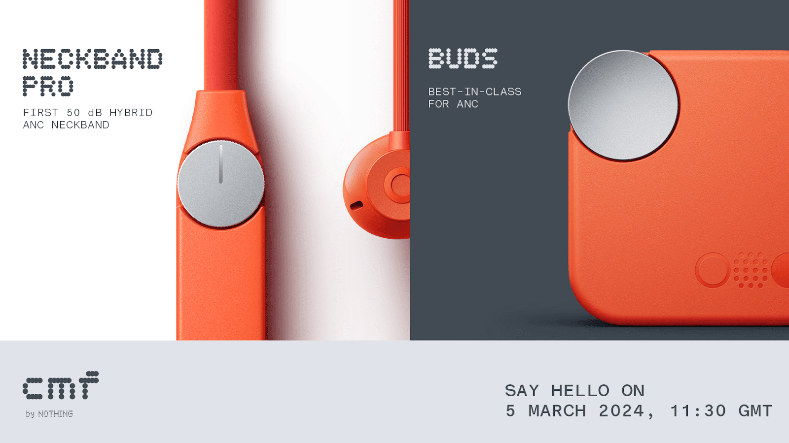 CMF by Nothing to unveil CMF Buds and CMF Neckband Pro on 5th March