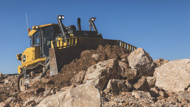 Large P-Tier dozers from John Deere feature design updates focused on safety, visibility, and comfort