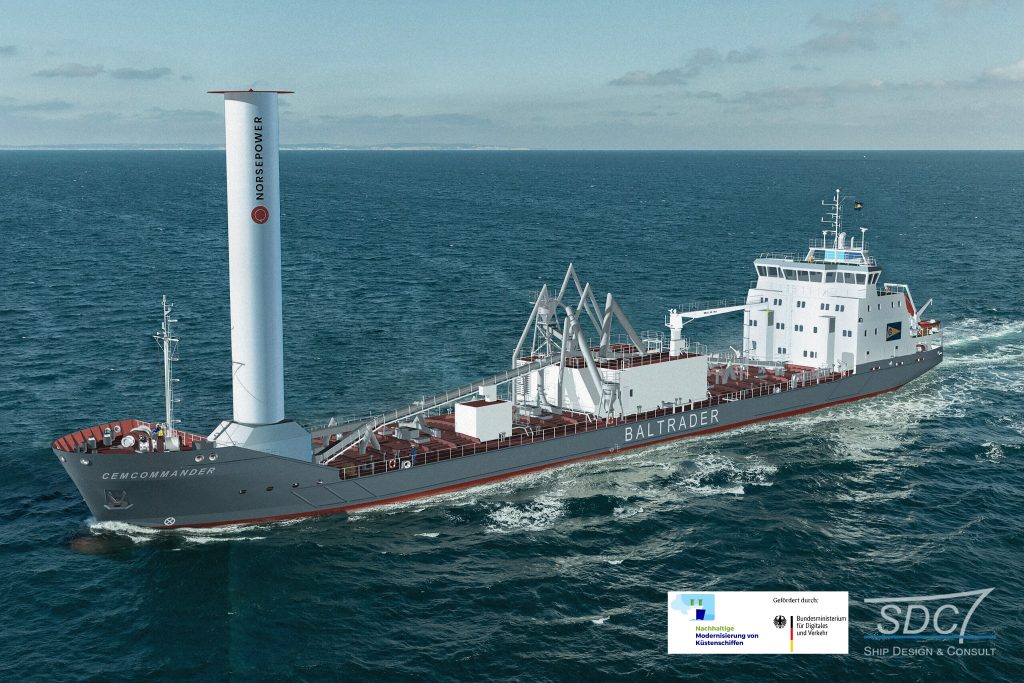 German shipowner picks Norsepower’s rotor sail to fit on cement carrier