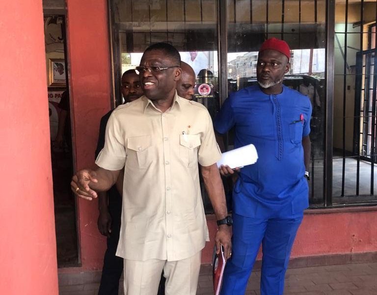 JUST IN: Philip Shaibu Storms PDP Headquarters, Demands Certificate Of Return 