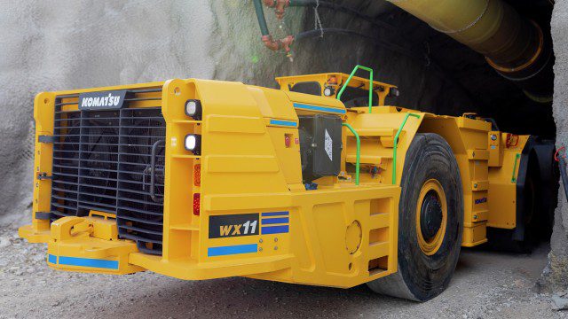 Productive and easy to operate Komatsu LHD handles hard rock mine work