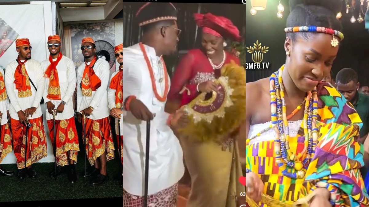 See The Colorful Representation Of Nigerians At Moses Bliss And Marie Wiseborn’s Traditional Wedding