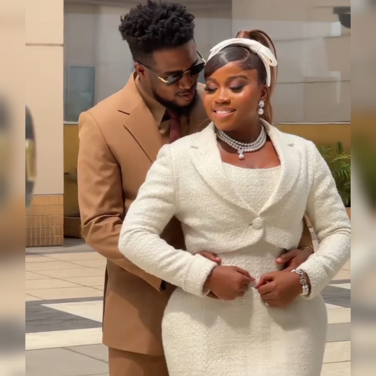 Legally Mr and Mrs! Enjoy These Beautiful Highlights From Veekee James & Femi’s Civil Wedding