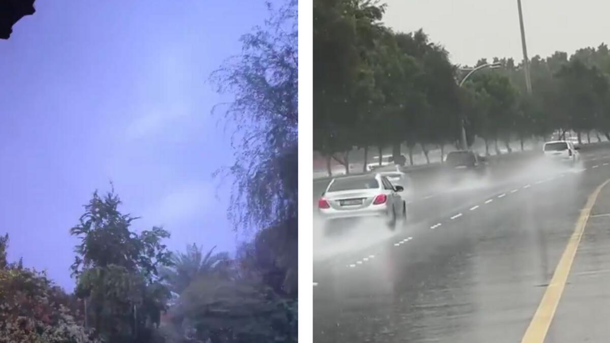 Watch: Lightning strikes parts of UAE amid heavy rains ahead of weekend