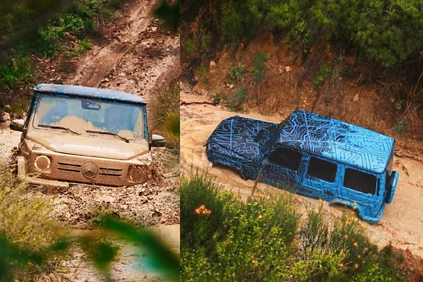 Today’s Photos : Mercedes Shows “Go-anywhere” Electric G-Class Driving Through Mud