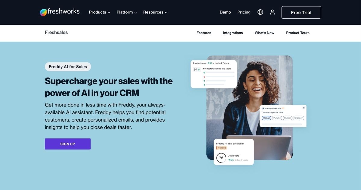 Freddy AI: Supercharge your sales with intelligent CRM assistance