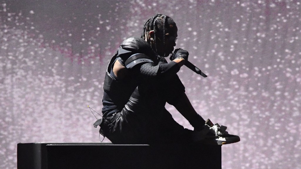 Travis Scott Goes on a Rampage During Grammys Performance