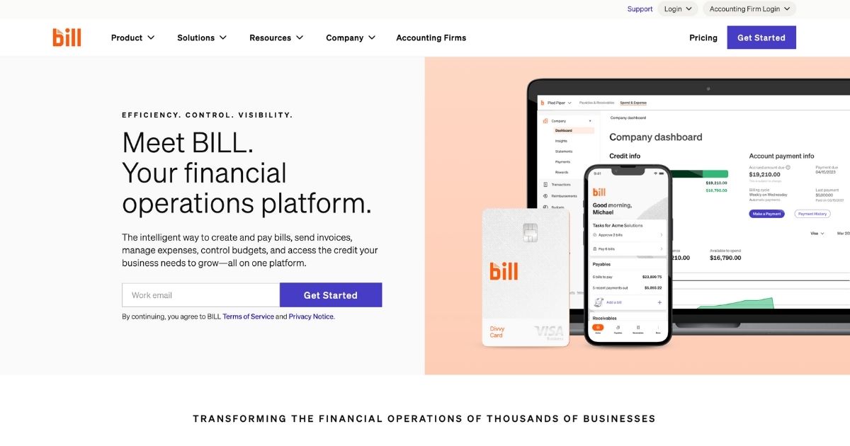 BILL: Simplify financial operations and accelerate business growth