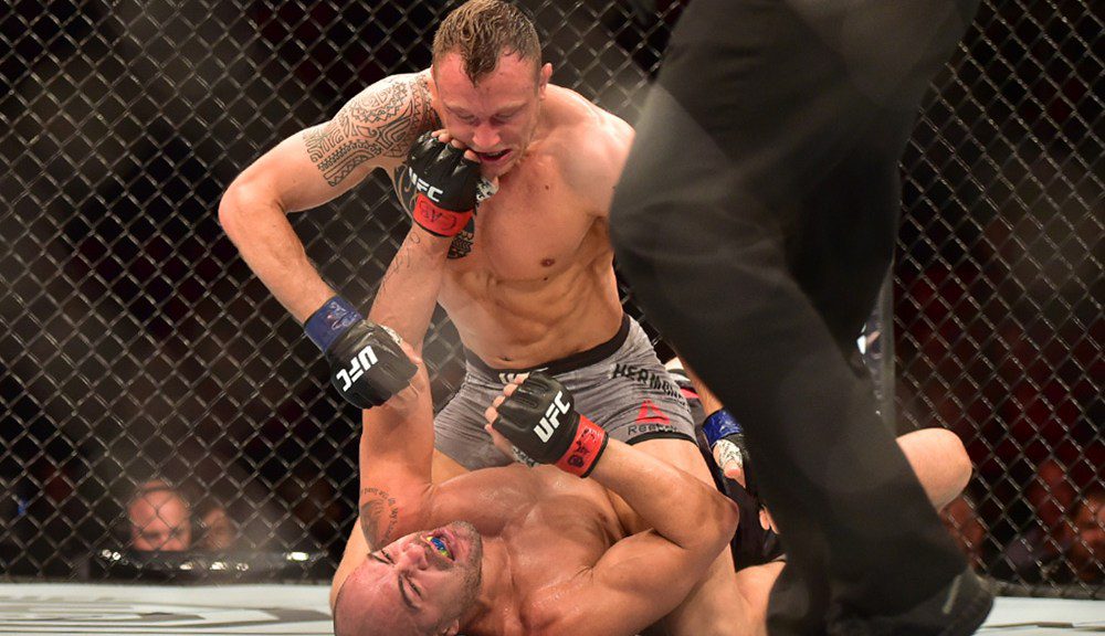 UFC free fight: Jack Hermansson stops Thales Leites with ground-and-pound in enemy territory