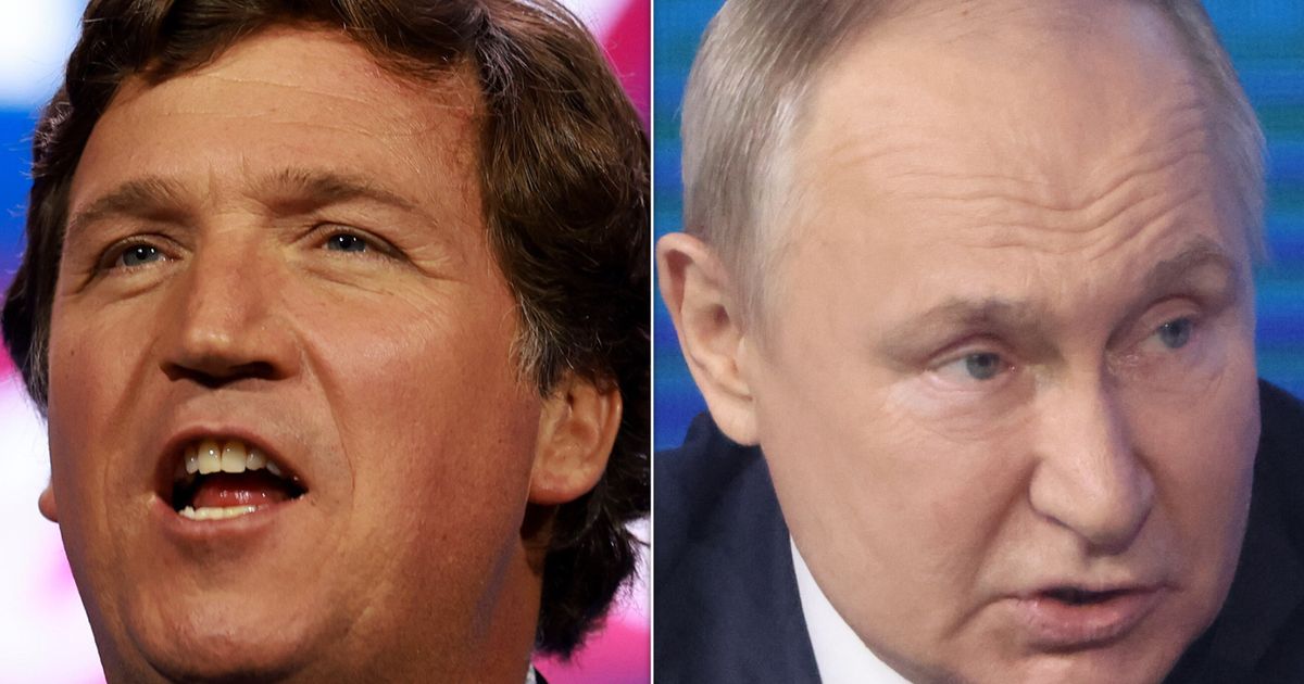 Tucker Carlson Asks Putin To Release Journalist Evan Gershkovich From Russian Prison