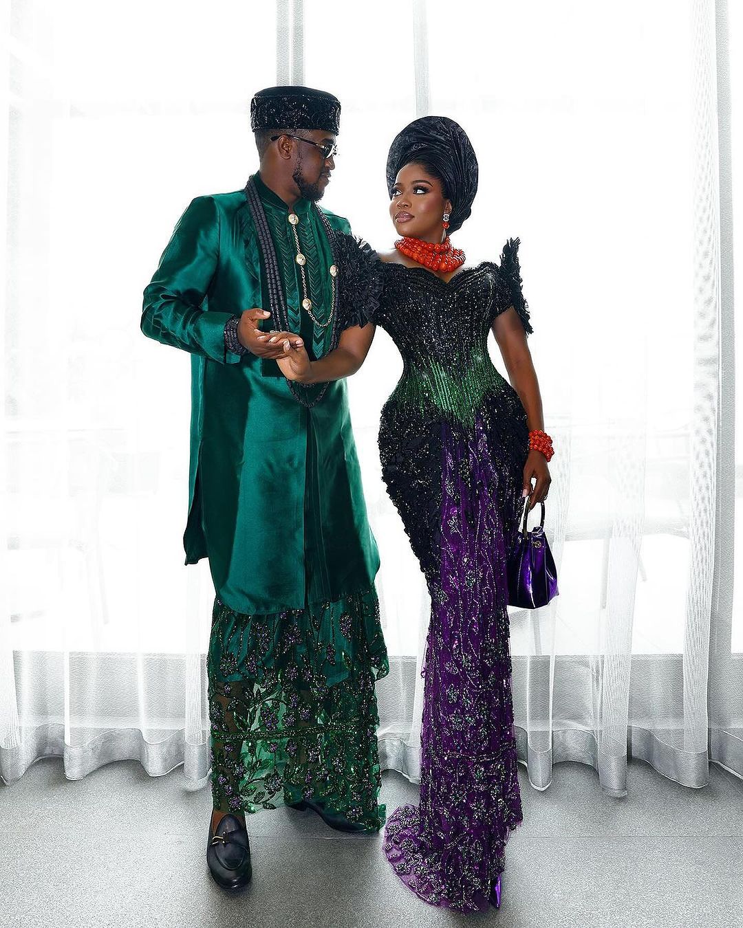 A Sweet Ibibio-Yoruba Union! You’ve Got To See These Beautiful Highlights From Veekee James & Femi’s Trad