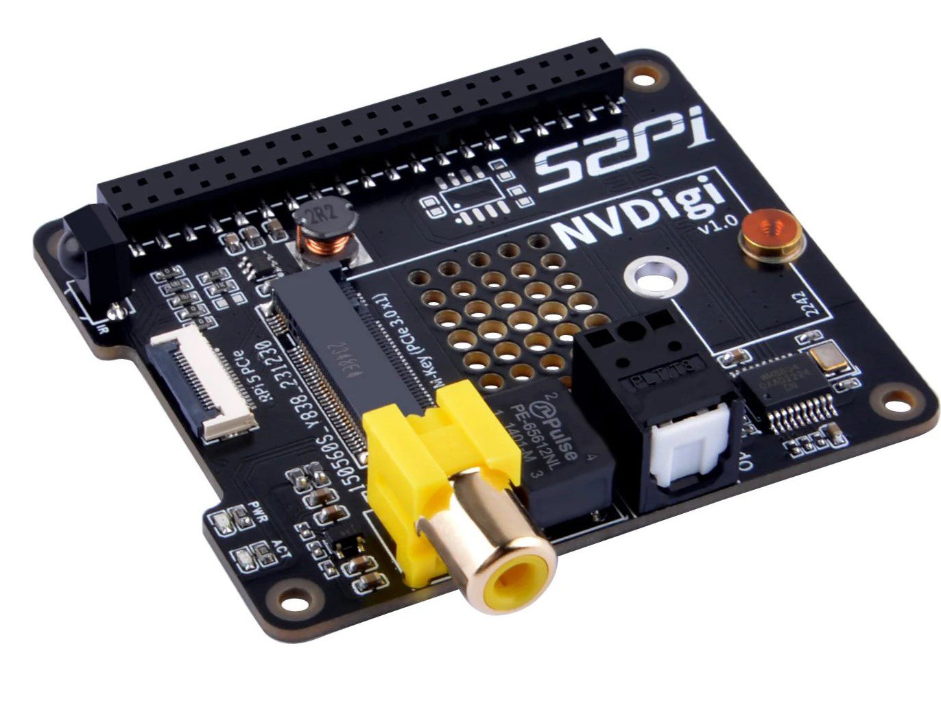52Pi NVdigi: New expansion board for the Raspberry Pi with HiFi qualities and M.2 port
