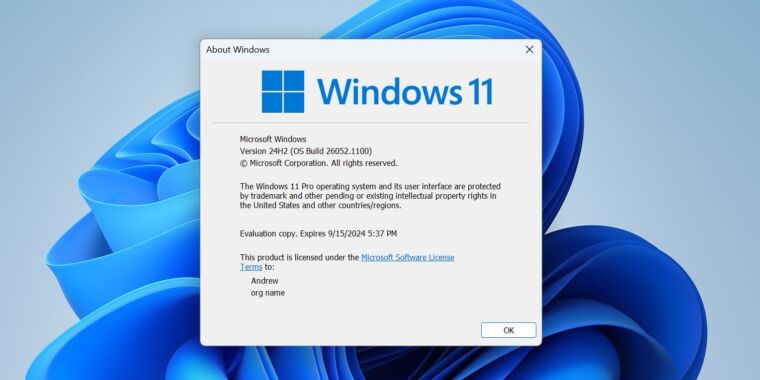 Microsoft starts testing Windows 11 24H2 as this year’s big update takes shape