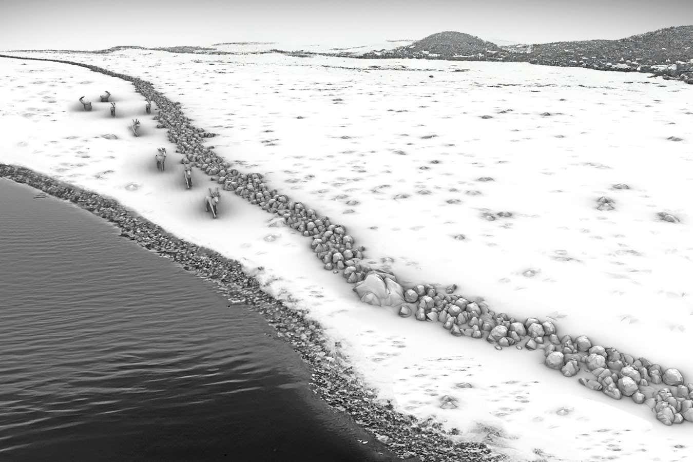 Submerged wall could be the largest Stone Age megastructure in Europe