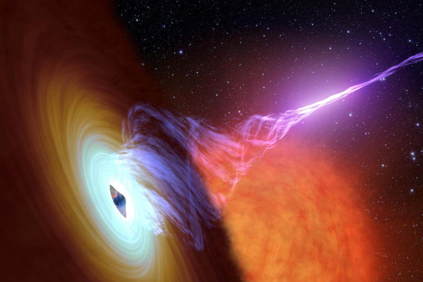 Most newborn black holes spew gas so hard they almost stop spinning