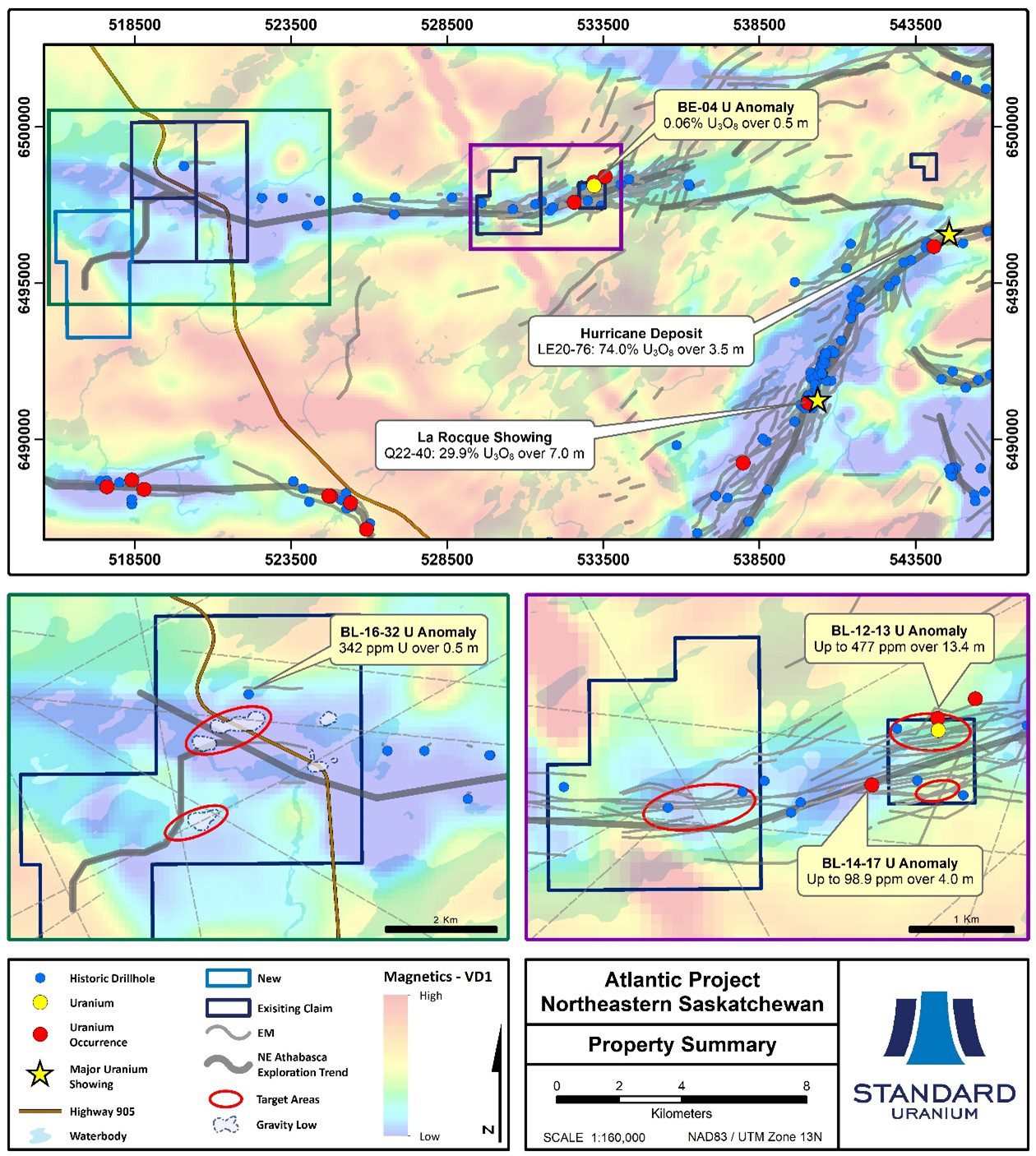 Standard Uranium Reaches Terms to Option Atlantic Project in Athabasca Basin