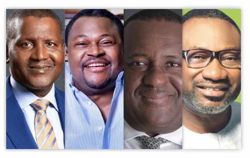 4 Nigerian billionaires Worth $27.8bn Combined According to Forbes