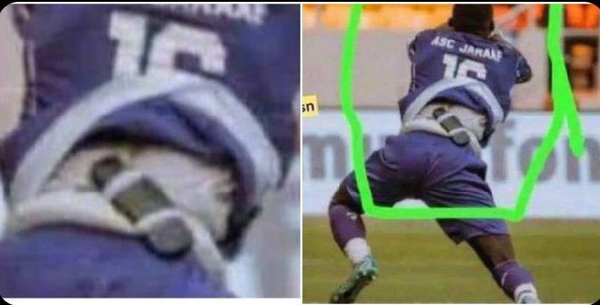 Fact-check: Photo circulating as Cote D’ivoire goalkeeper wearing ‘juju’ at AFCON final is false