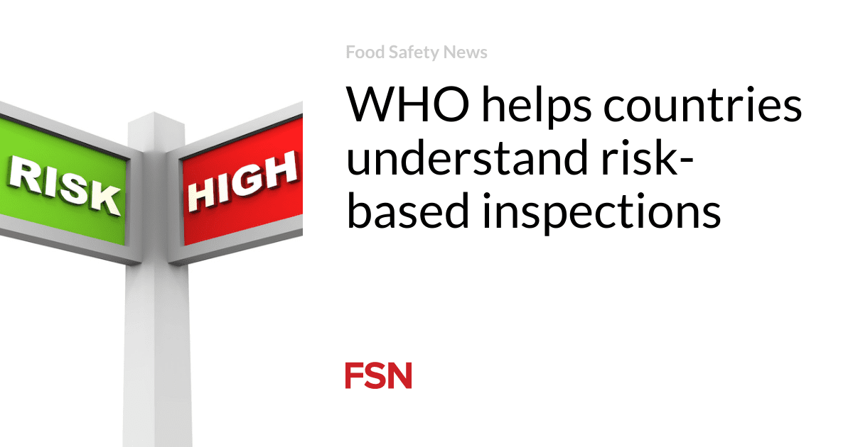 WHO helps countries understand risk-based inspections