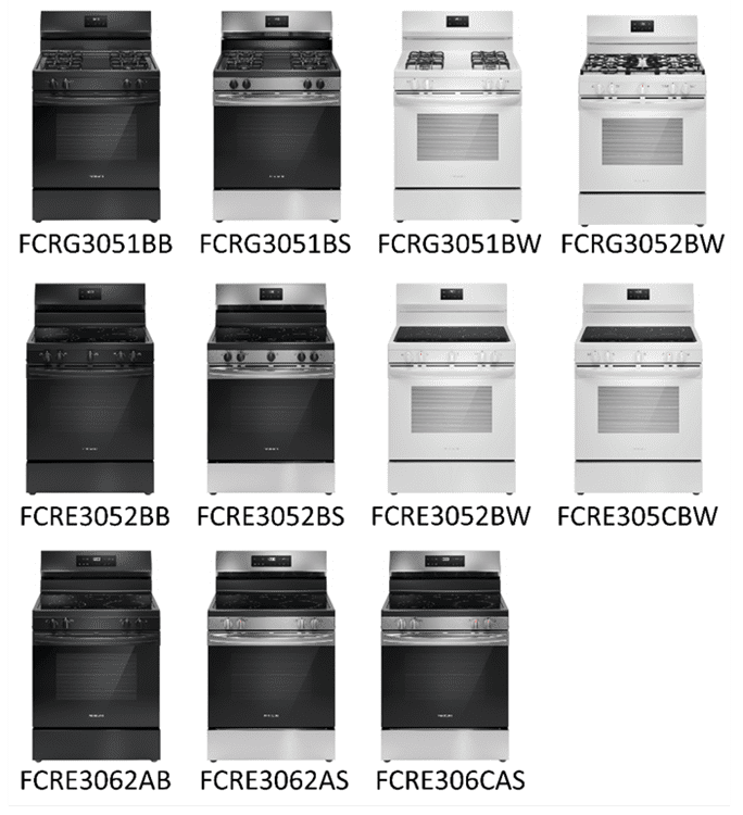 Electrolux Group Recalls Frigidaire Rear-Controlled Ranges Due to Electrical Shock and Electrocution Hazards