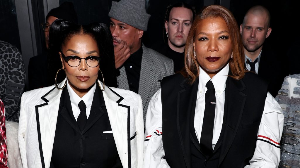 Janet Jackson, Queen Latifah Are Our Favorite Rich Aunties At Thom Browne’s NYFW Show