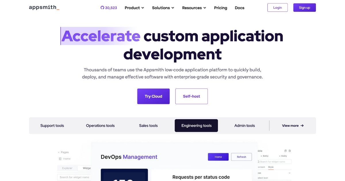 Appsmith: Empowering custom software development for businesses