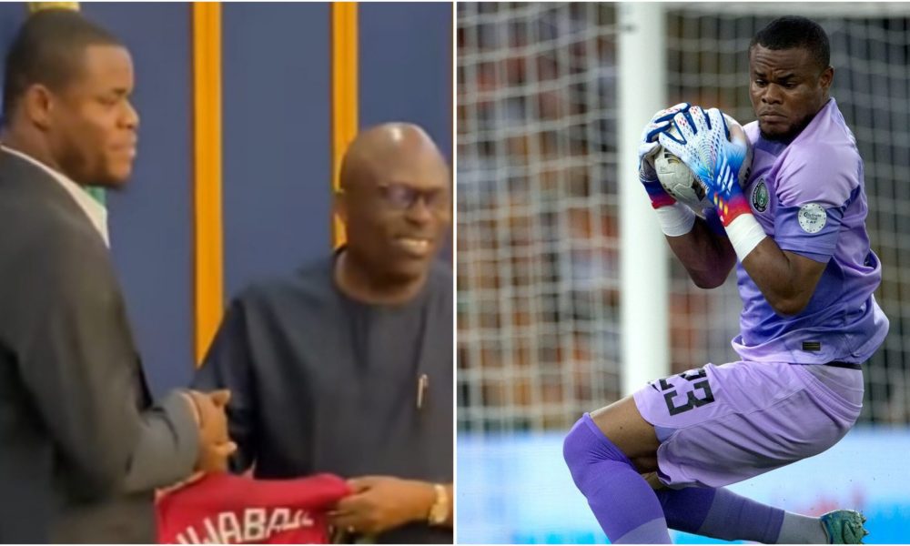 Rivers Governor, Fubara gifts Super Eagles’ goalkeeper Nwabali N20m, state honour