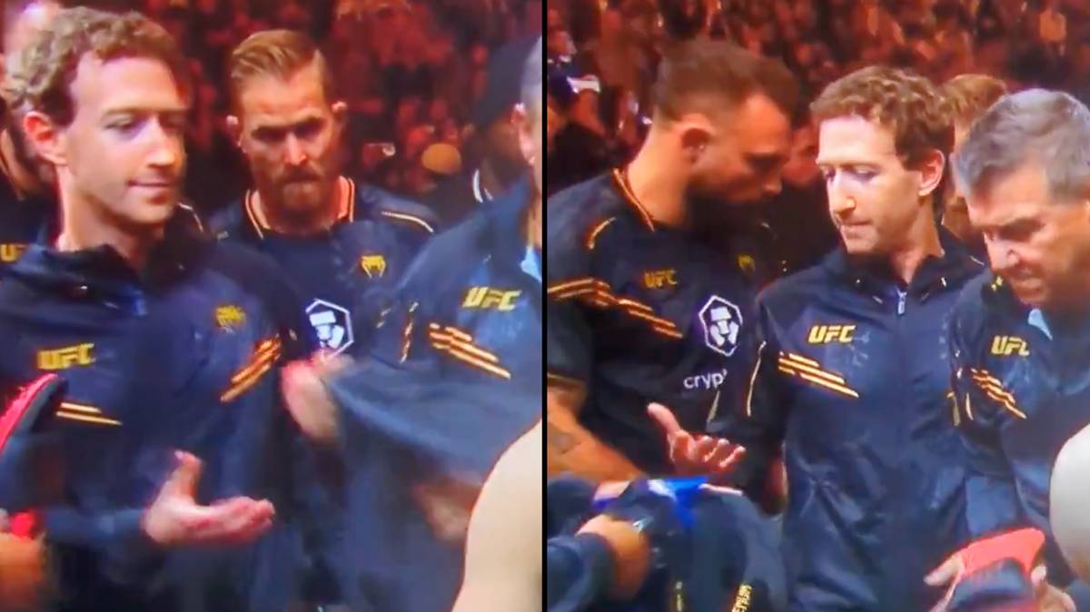 Mark Zuckerberg’s ‘awkward’ moment at UFC has people seriously cringing