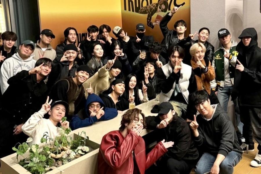 Song Kang And Members Of GOT7, NCT, SEVENTEEN, ATEEZ, iKON, And More Show Support For Yugyeom At His Listening Party