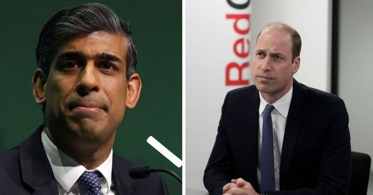 Rishi Sunak breaks silence on Prince William’s dramatic intervention on Gaza war