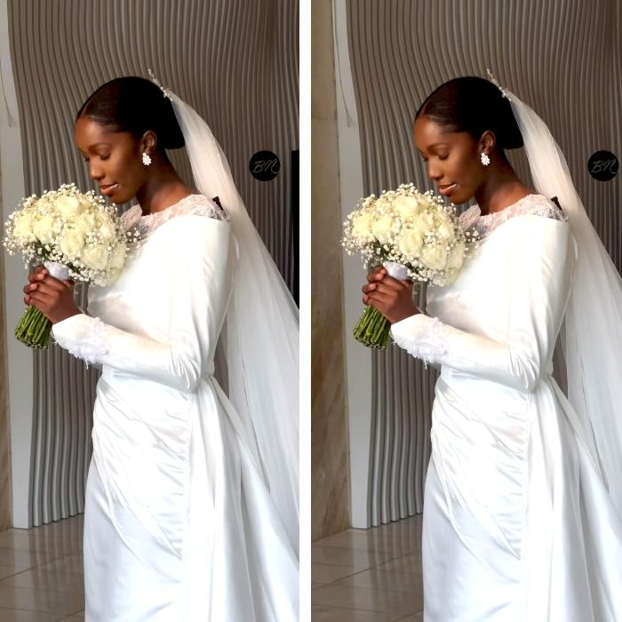 Decent, Classy, Expensive And Posh – Marie Wiseborn’s Wedding Gown Takes Over Social Media