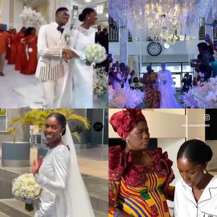 Check Out All The Glitz And Glam Of Moses Bliss And Marie’s White Wedding