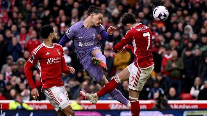 Nunez’s header seals Liverpool’s 1-0 win against Forest