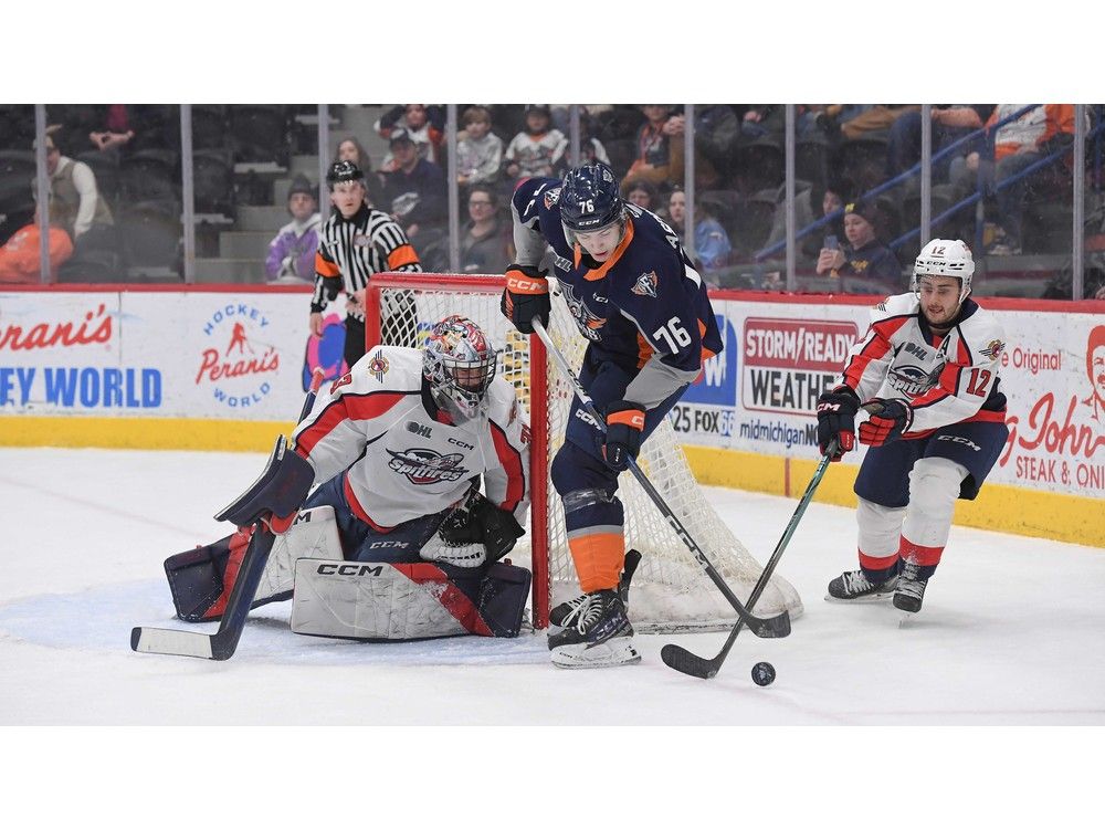 Local hockey notes: Timing remains off for Spitfires in 7-3 loss to Firebirds