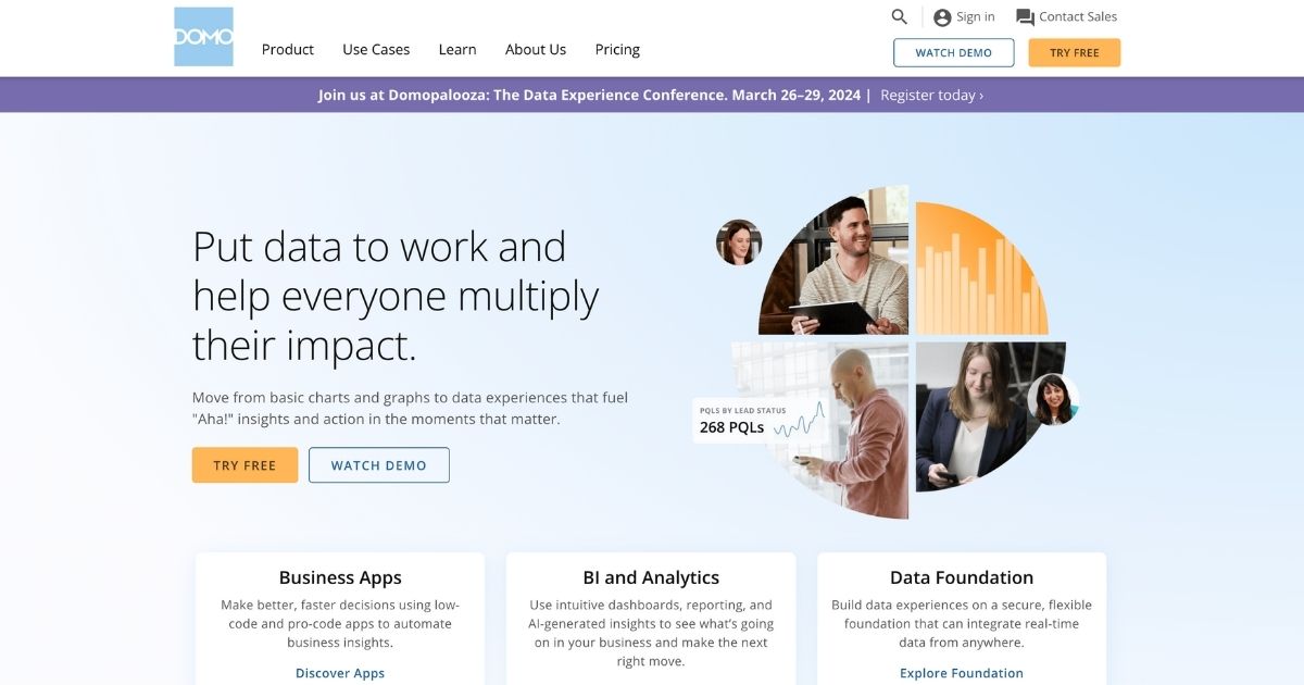 Domo: Put data to work and multiply impact