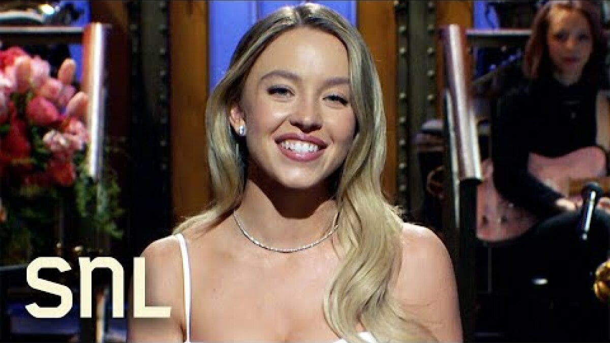 Sydney Sweeney jokes about Glen Powell dating rumors in her ‘SNL’ monologue