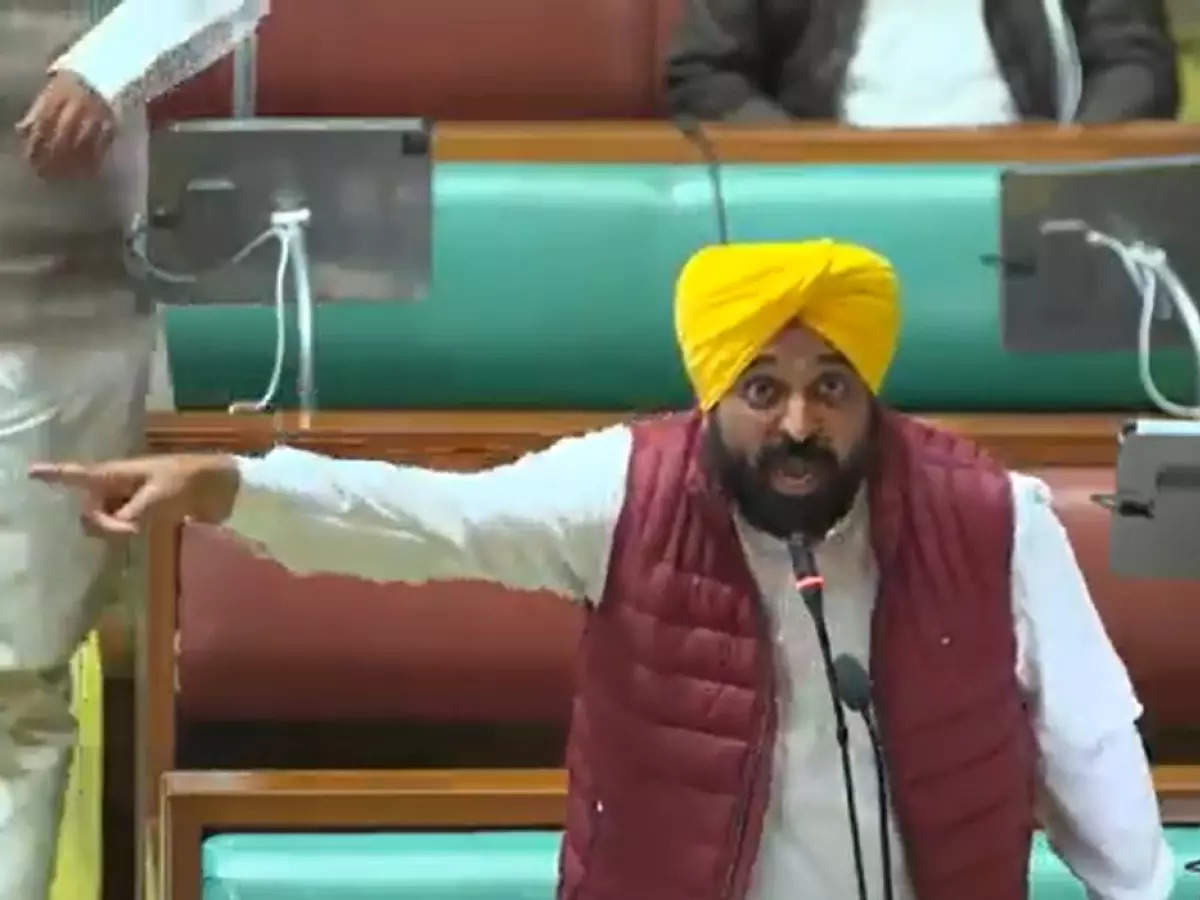 ‘Mind your language’: Punjab CM Bhagwant Mann and Pratap Bajwa fight over a ‘lock’ in Assembly