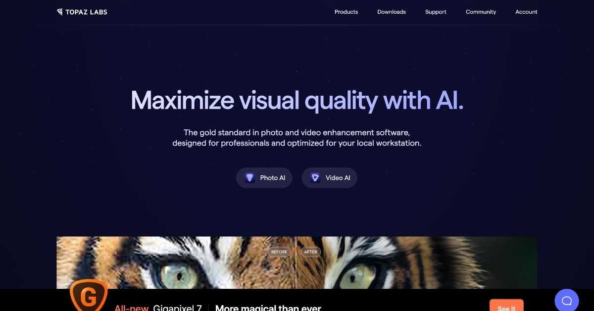 Topaz: Enhance photos and videos with AI