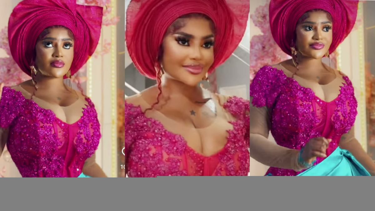 Aba Dope Chops Stray Bullet From Nigerian Lady For Upstaging  Marie Wiseborn With Her Extravagant Dressing At Her Wedding