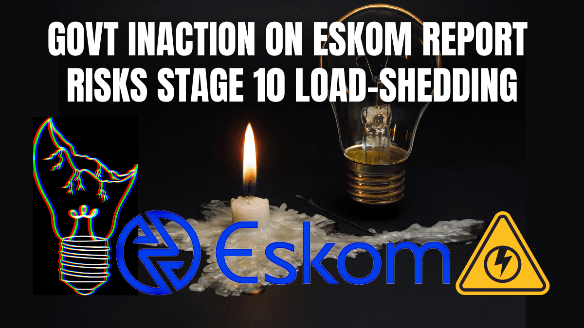Govt inaction on Treasury’s Eskom report risks Stage 10 load-shedding – IRR’s Endres