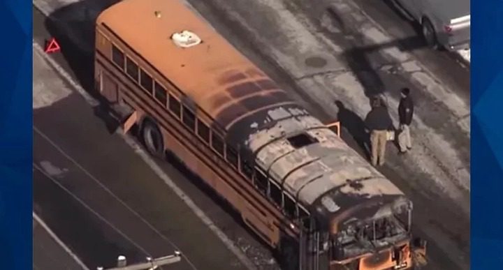 BREAKING: Bus Driver Allegedly Sets School Bus Ablaze with 42 Children Inside, Keeps Driving Despite the Flames