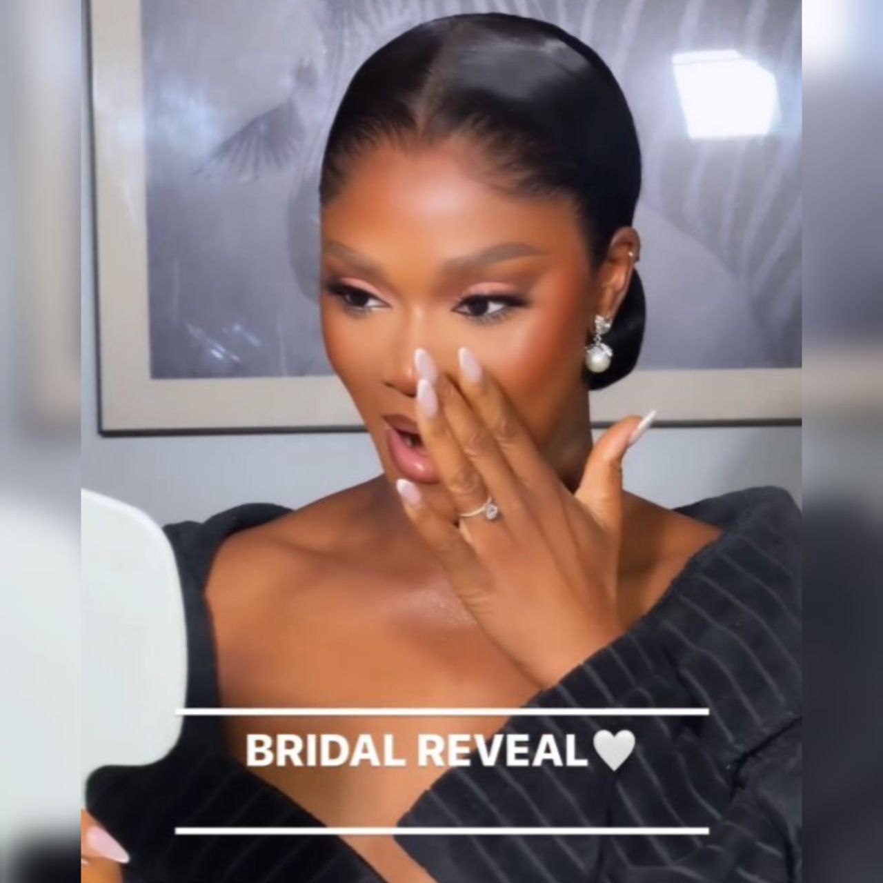 This Bride’s Reaction After Her Bridal Glam Session Is So Beautiful To Watch!