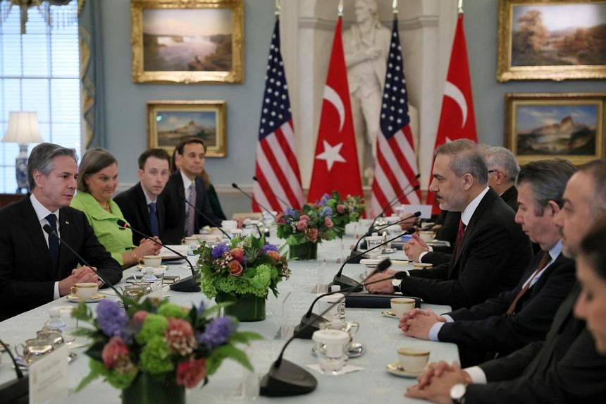 Turkey, US discuss Ukraine, Gaza, ways to improve ties, foreign min says