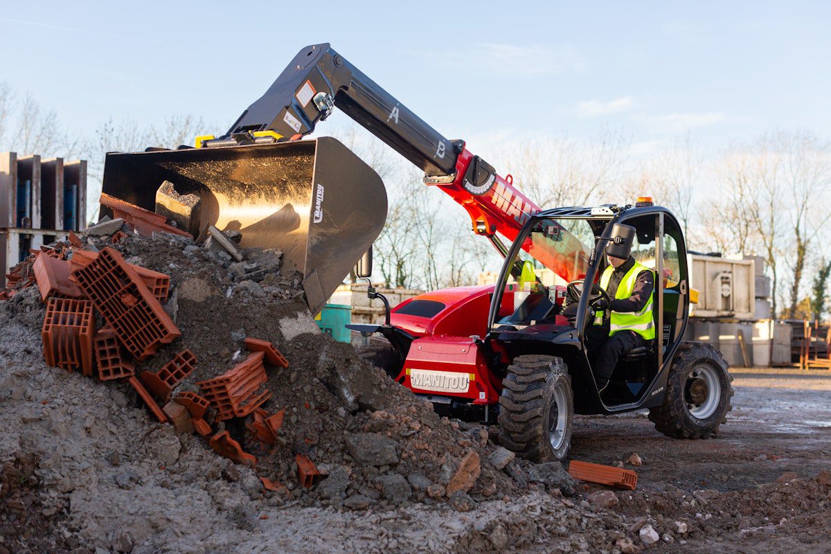 Manitou’s New MTA 519 Compact Telehandler Can Run Skid Steer Attachments