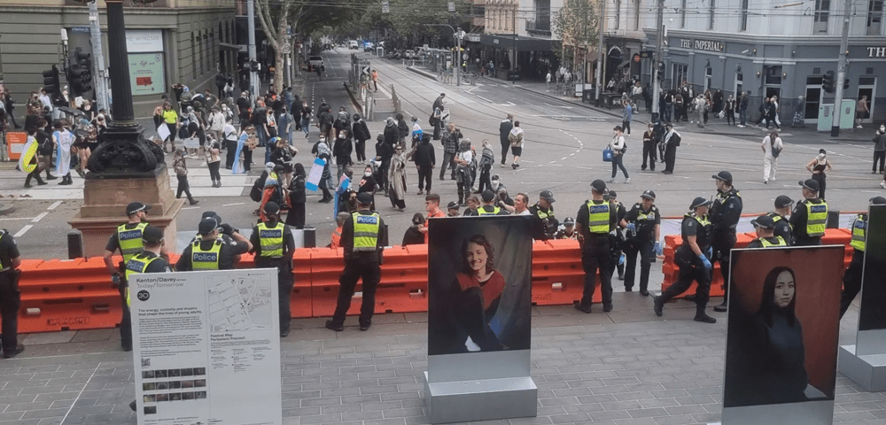 Protestors And Police Clash At Anti-Trans Rally In Melbourne