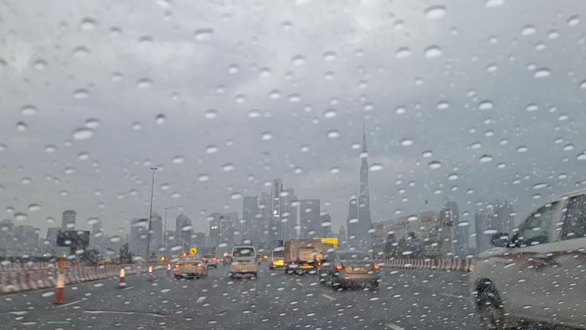 Watch: Lightning, heavy rain in Dubai as bad weather hits UAE earlier than expected