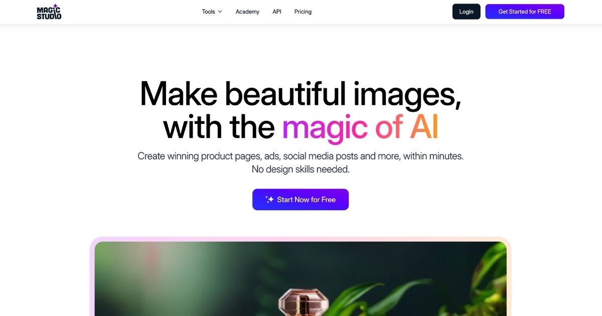 MagicStudio: Transforming images with AI