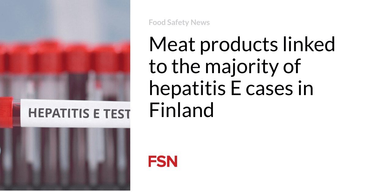 Meat products linked to the majority of hepatitis E cases in Finland