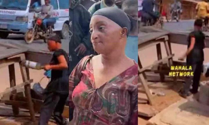 JUST IN: “Anty Ramota Kan Wahala Kan”– Massive Reaction As Anty Ramota Seen Braking Bootle As She Exchanges Word With Someone Taller Than Him (WatchVideo)